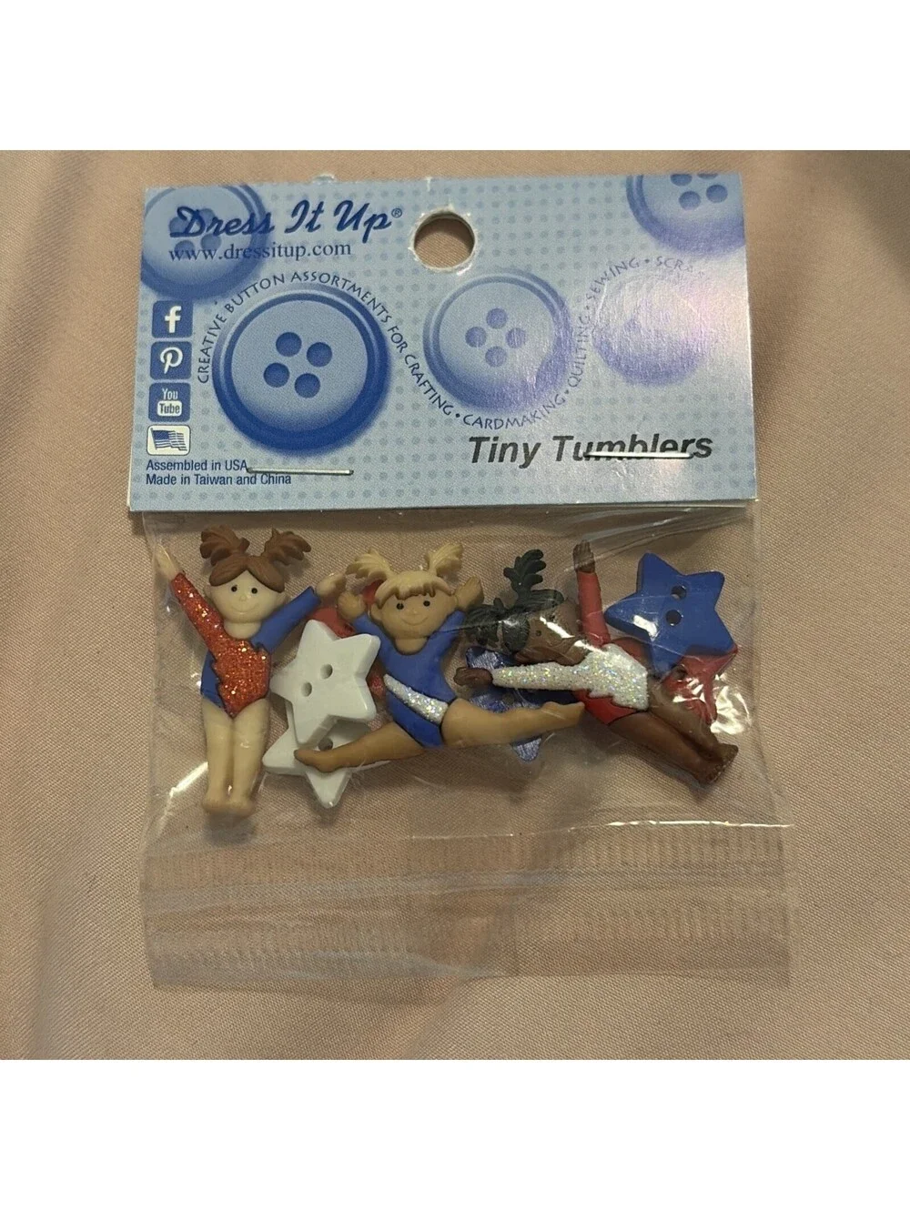 Dress It Up Creative Bottom Collection Tumblers Gymnastics Star -6957